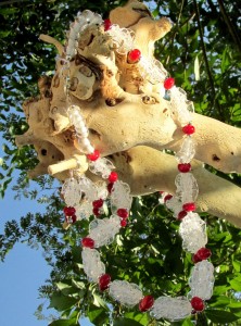 Glasperlen mit Flügeln