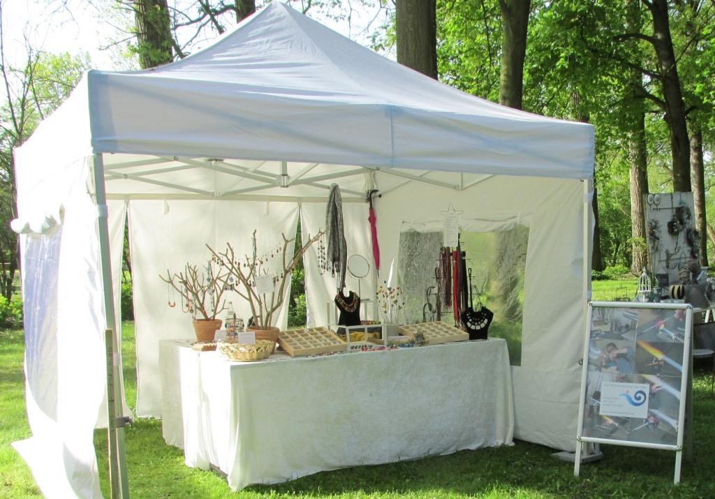 Marktstand vor Beginn